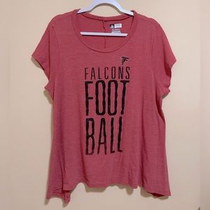 Atlanta Falcons Red Plus Size Tee
